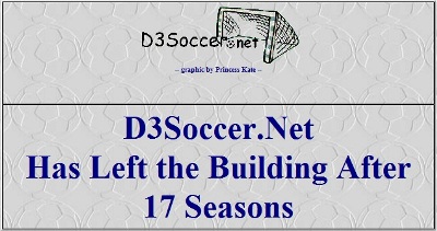 D3Soccer.net Has Left the Building